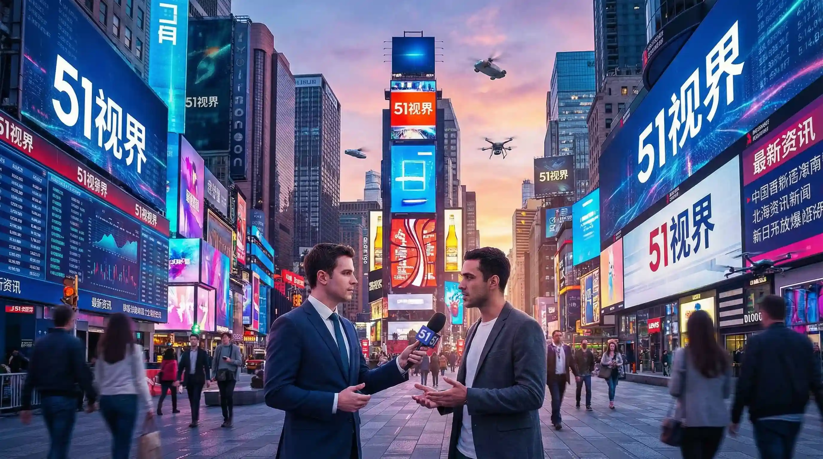 城市街头采访现场 - 吃瓜五一 民生报道